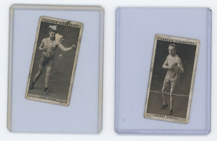 Set of 2 Pair Antique / Vintage Scarce Boxing Cards OPP!!