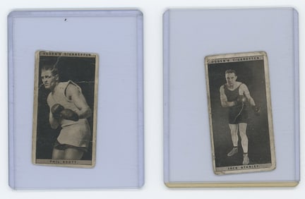 Set of 2 Pair Antique / Vintage Scarce Boxing Cards OPP!!