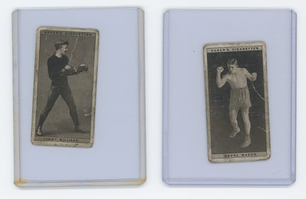 Set of 2 Pair Antique / Vintage Scarce Boxing Cards OPP!!