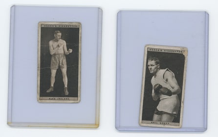 Set of 2 Pair Antique / Vintage Scarce Boxing Cards OPP!!
