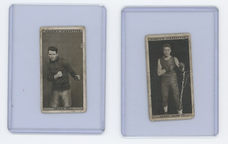 Set of 2 Pair Antique / Vintage Scarce Boxing Cards OPP!!