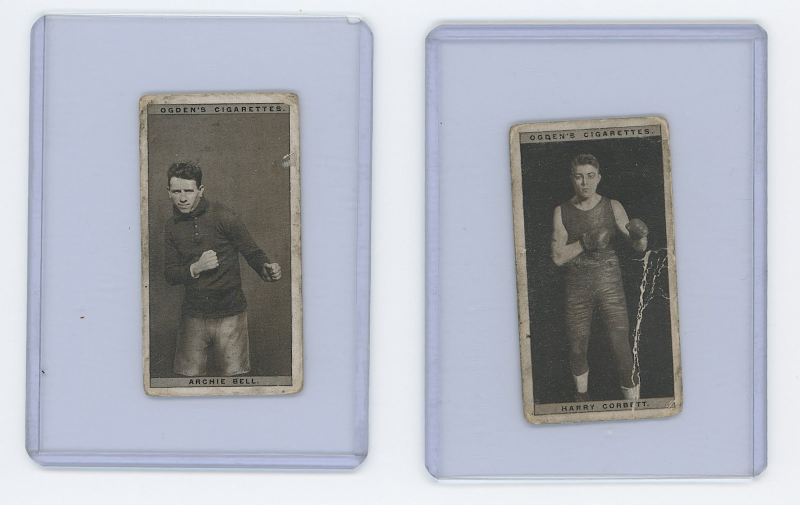 Set of 2 Pair Antique / Vintage Scarce Boxing Cards OPP!!: The provenance of this lot is from the estate of a deceased collector in South Florida. We have included quality images to show it's actual condition. This lot is located in Boca Raton, Fl and its shi