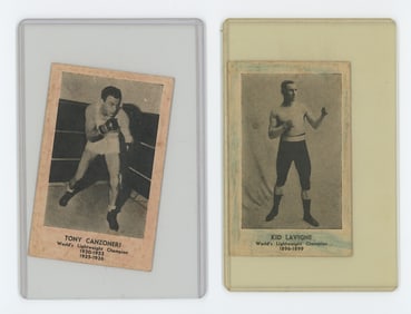 Set of 2 Pair Antique / Vintage Scarce Boxing Cards OPP!!