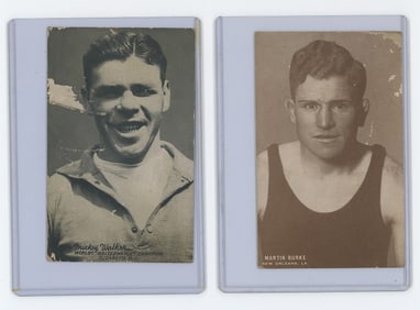 Set of 2 Pair Antique / Vintage Scarce Boxing Cards OPP!!