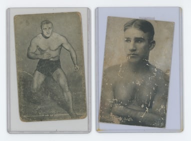 Set of 2 Pair Antique / Vintage Scarce Boxing Cards OPP!!