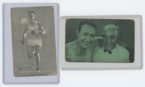 Set of 2 Pair Antique / Vintage Scarce Boxing Cards OPP!!