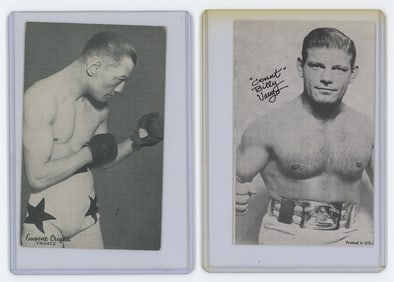Set of 2 Pair Antique / Vintage Scarce Boxing Cards OPP!!