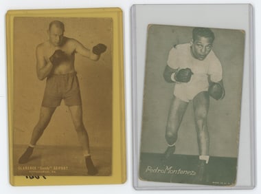 Set of 2 Pair Antique / Vintage Scarce Boxing Cards OPP!!