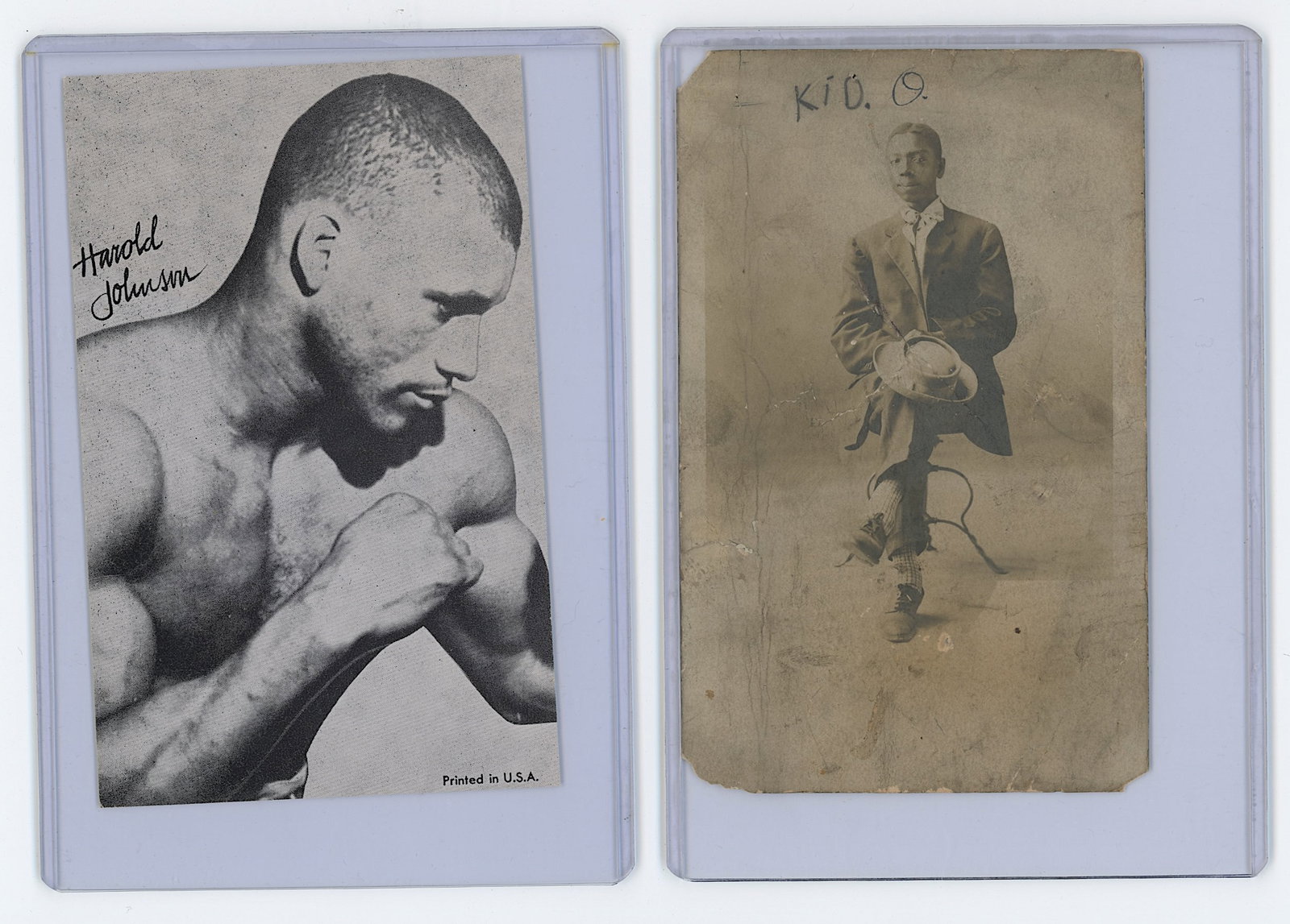 Set of 2 Pair Antique / Vintage Scarce Boxing Cards OPP!!: The provenance of this lot is from the estate of a deceased collector in South Florida. We have included quality images to show it's actual condition. This lot is located in Boca Raton, Fl and its shi