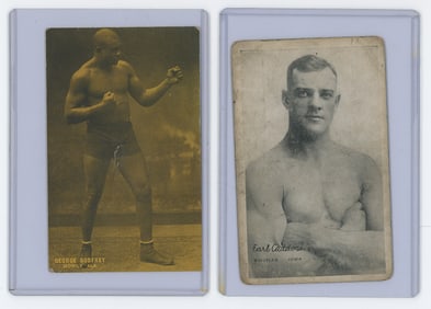 Set of 2 Pair Antique / Vintage Scarce Boxing Cards OPP!!