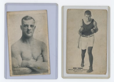 Set of 2 Pair Antique / Vintage Scarce Boxing Cards OPP!!