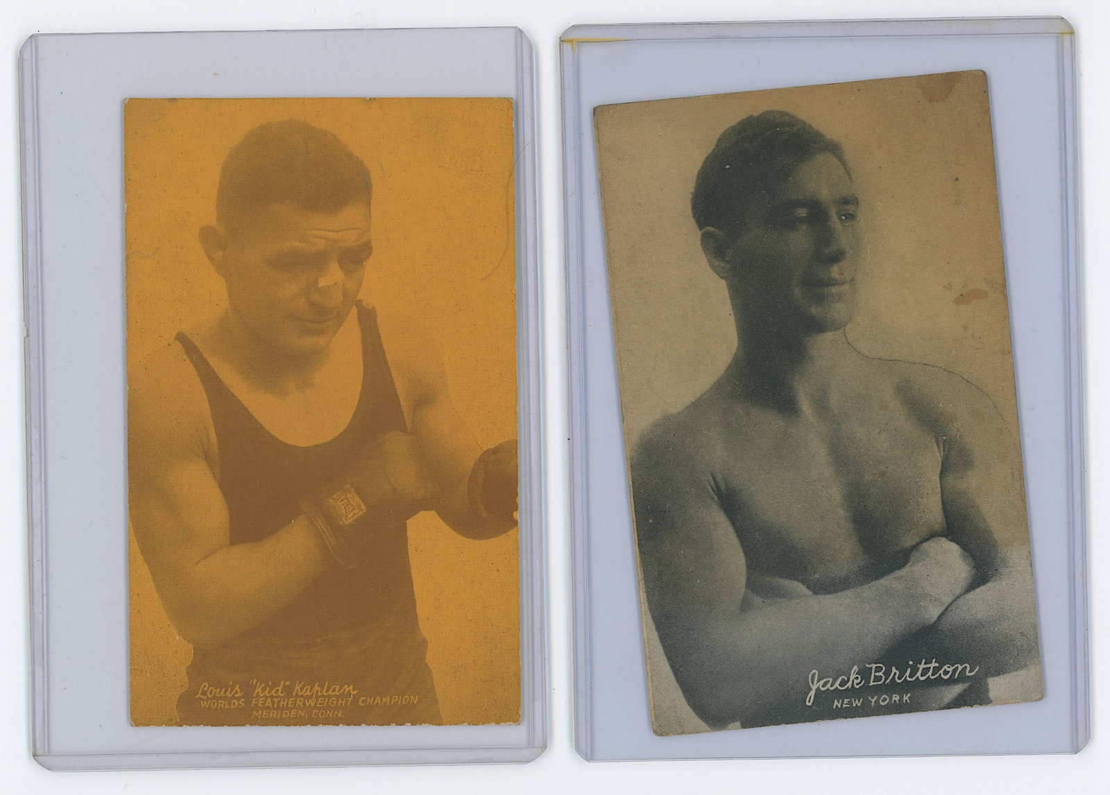 Set of 2 Pair Antique / Vintage Scarce Boxing Cards OPP!!: The provenance of this lot is from the estate of a deceased collector in South Florida. We have included quality images to show it's actual condition. This lot is located in Boca Raton, Fl and its shi