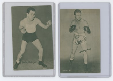 Set of 2 Pair Antique / Vintage Scarce Boxing Cards OPP!!