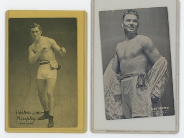 Set of 2 Pair Antique / Vintage Scarce Boxing Cards OPP!!