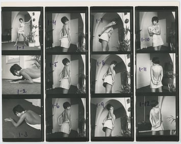 BRUCE WARLAND Hippie Era Contact Sheet Photo Pin Up