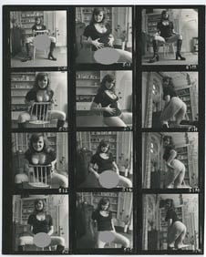 BRUCE WARLAND Hippie Era Contact Sheet Photo Pin Up