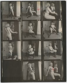 BRUCE WARLAND Hippie Era Contact Sheet Photo Pin Up