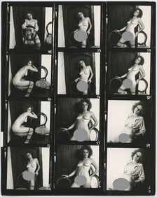 BRUCE WARLAND Hippie Era Contact Sheet Photo Pin Up