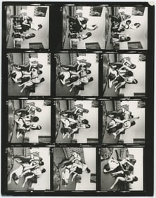 BRUCE WARLAND Hippie Era Contact Sheet Photo Pin Up