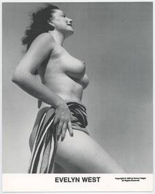BUNNY YEAGER Vintage Pin Up Litho Model EVELYN WEST
