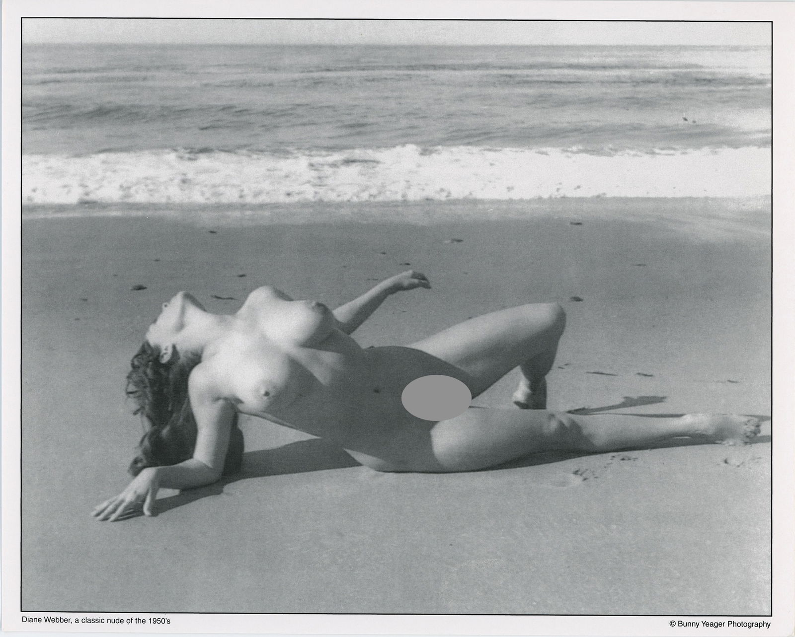 BUNNY YEAGER Vintage Pin Up Litho Model DIANE WEBBER: This lot is consigned by a collector in RI. The provenance is from Bunny Yeager's estate/archives. Linnea Eleanor "Bunny" Yeager (March 13, 1929 - May 24, 2014) was an American photographer and pin-up