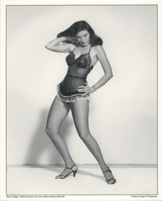 BUNNY YEAGER Vintage Pin Up Litho Model BUNNY YEAGER