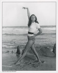 BUNNY YEAGER Vintage Pin Up Litho Model BUNNY YEAGER