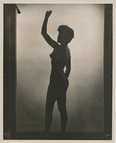 Vintage Pin Up Female Nude Photo 10" x 8" UNKNOWN MODEL