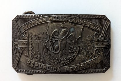 Antique Brass Made In England Belt Buckle
