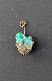 Genuine Emerald Natural Crystal Cluster Pendant 43.8ct