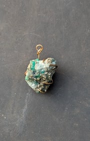 Genuine Emerald Natural Crystal Cluster Pendant 61.48ct