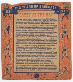 Vintage 1937 Wheaties Baseball Cutout Card 100 YEARS OF BASEBALL