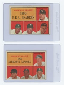 Two 1961 Topps American League baseball Cards #46 and #50 OPP!