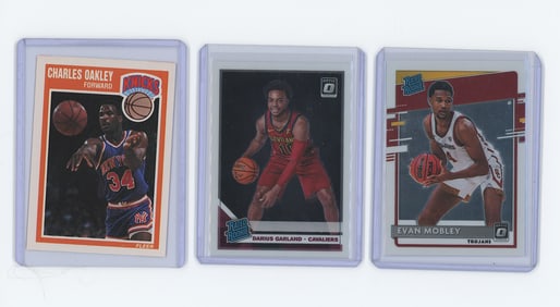 Vintage Set 3 Basketball Cards Oakley, Garland, Mobley OPP!