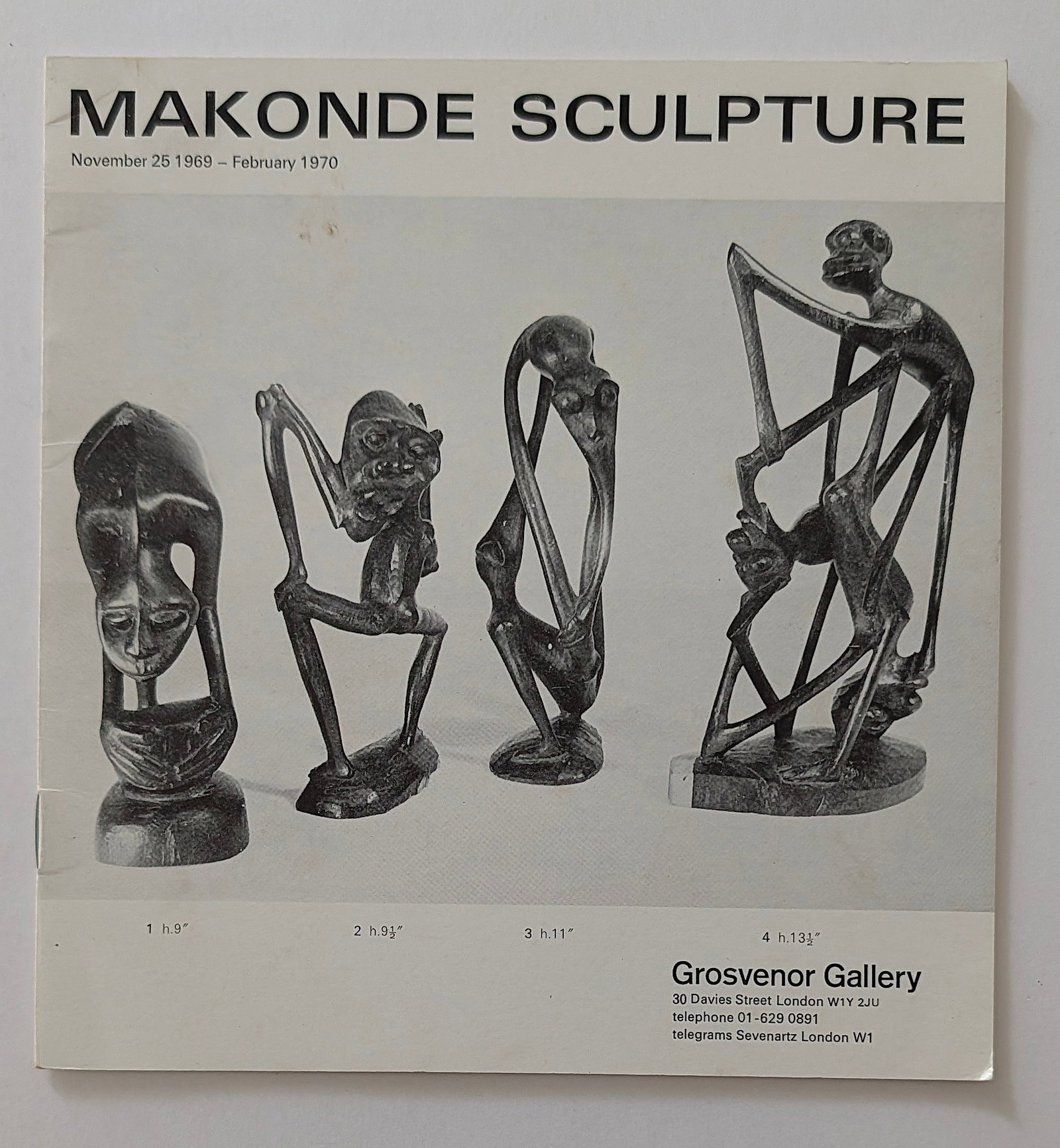 Catalog Makonde sculpture exhib. held at the Grosvenor Gallery in London: From the estate of Mr. Ira Licht (1938–2023) — a distinguished art historian, curator, and museum director. Mr. Licht was educated at Columbia College, where he studied art history. He later serve