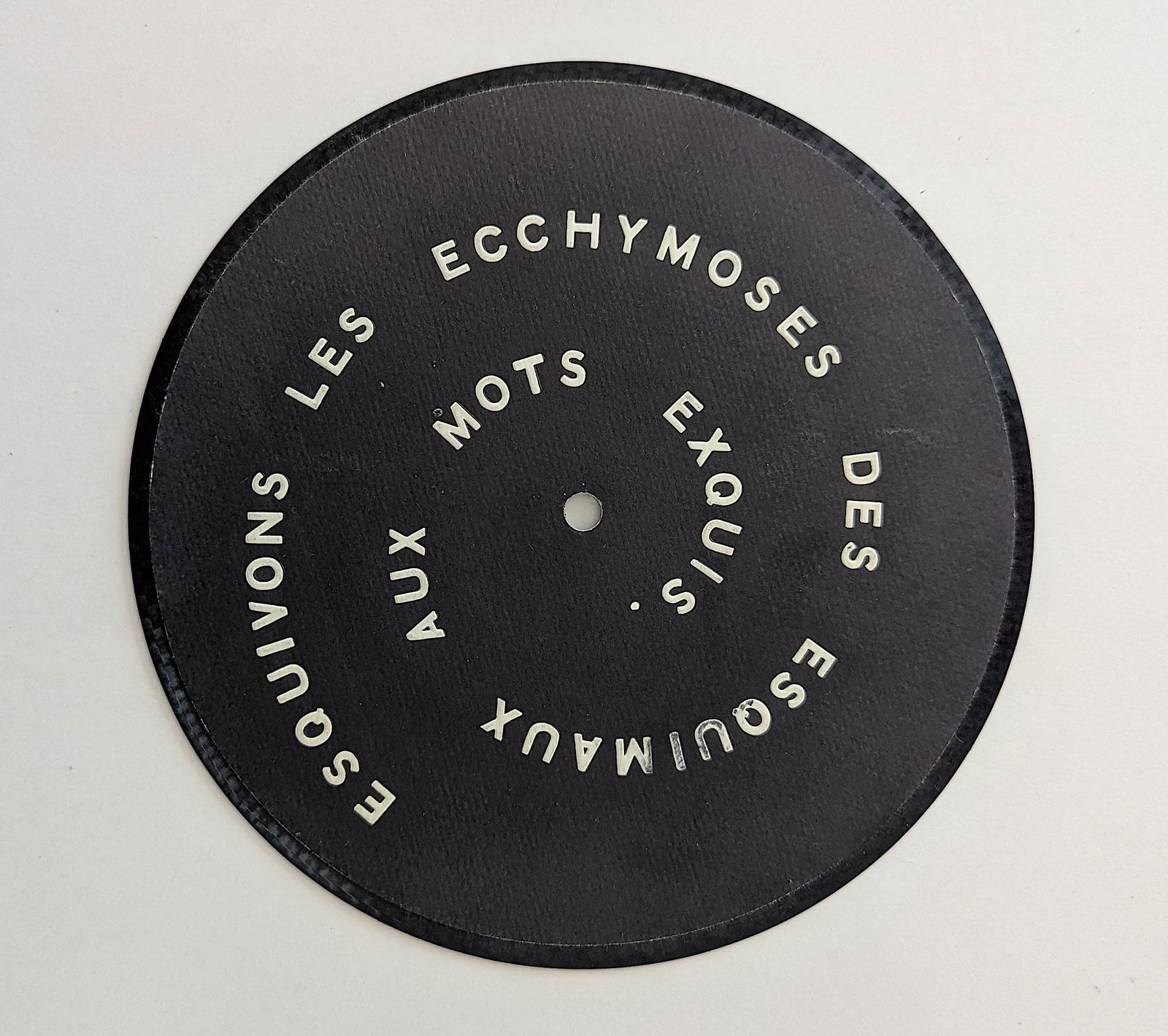 MARCEL DUCHAMP (1887-1968) Record Sound Recording Album, 1968 (1 of 2)