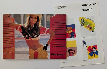 Vintage Art Ephemera British Pop Artist ALLEN JONES Marlborough, 1972