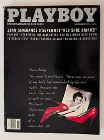 Playboy Magazine November 1992 Joan Severance's Red Shoe Diaries