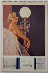 ORIGINAL VINTAGE 1961 PLAYBOY PLAYMATES CALENDAR
