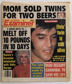 January 15, 1985, issue of the National Examiner - ELVIS PRESLEY