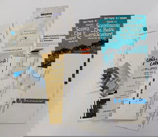 Collection of Vintage Cruise Ship Brochures Various Lines