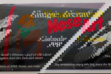Rare Vintage Aircraft NOSE ART Calendar 1991