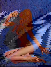 Vintage Professional Poster Pin Up Model 20th C.