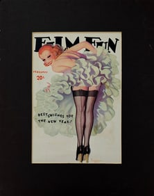 Print of an illustration by Enoch Bolles- Film Fun Magazine
