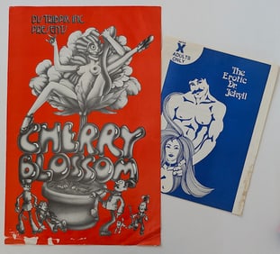 Vintage Ephemera Adult Movie Cherry Blossom