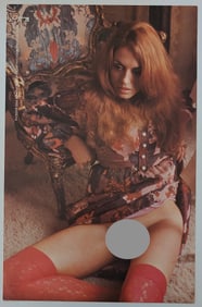 Vintage Pin Up Poster 1970 Penthouse International Nude 17" x 11"