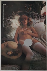 Vintage Pin Up Poster 1970 Penthouse International Nude 17" x 11"