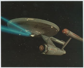 Vintage Movie Color Litho USS Enterprise (NCC-1701)