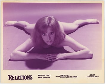 Vintage Pin Up Nude Female Photo 10" x 8" Movie Relations