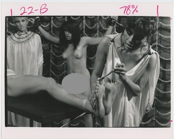 Vintage Pin Up Nude Female Photo 10" x 8" Play Movie